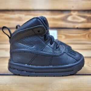Nike ACG Woodside 2 High Toddler Boots Size 6C Triple Black Waterproof Rain Shoe